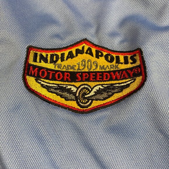 Nike Golf Dri Fit Polo Indianapolis Motor Speedway Blue XL Indy - Picture 3 of 6